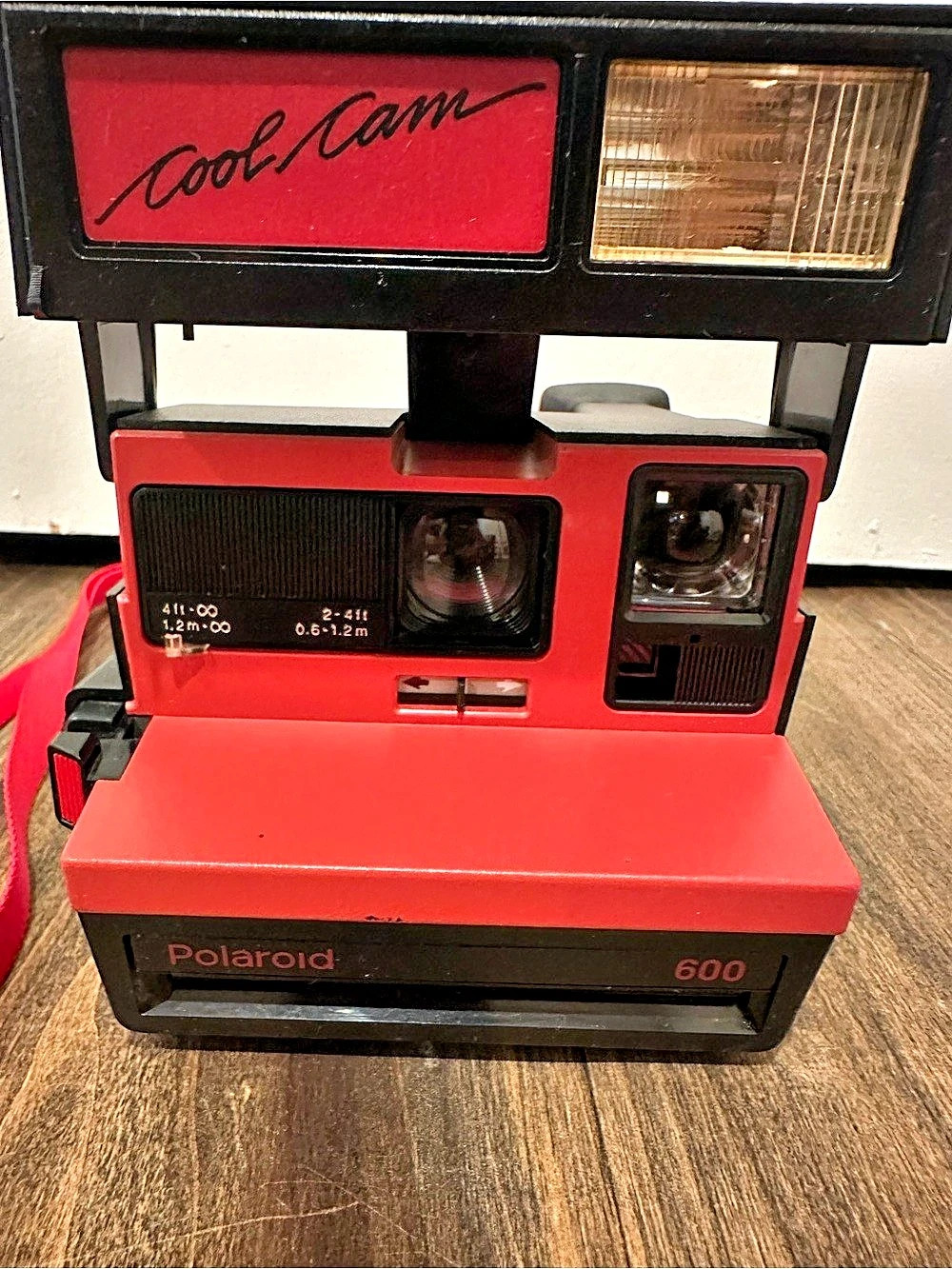 Polaroid Cool Cam 600 Instant Film Camera Red & Black With Strap